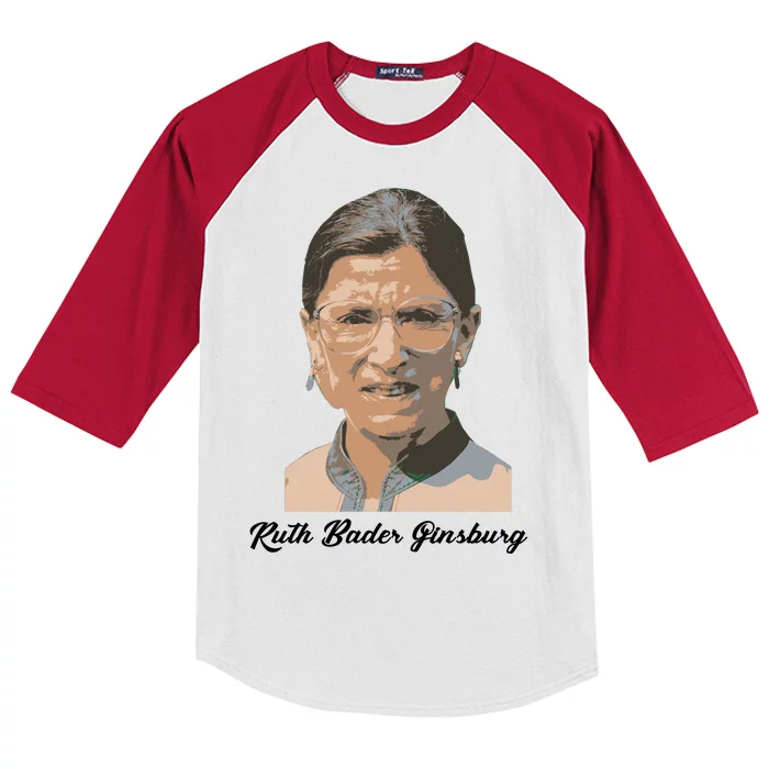 RIP Ruth Bader Ginsberg Kids Colorblock Raglan Jersey