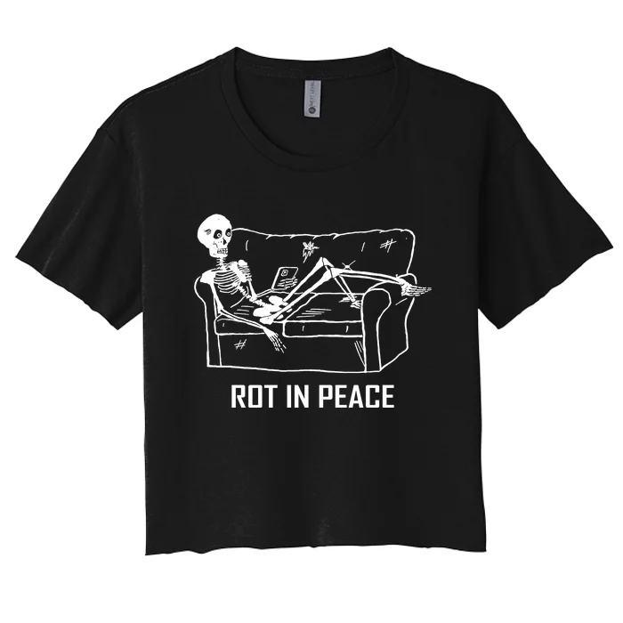 Rot In Peace Women's Crop Top Tee