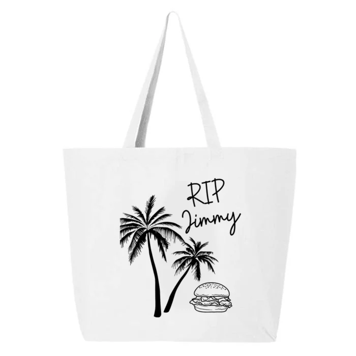 Rest In Peace Jimmy Cheeseburger Palm Trees 25L Jumbo Tote