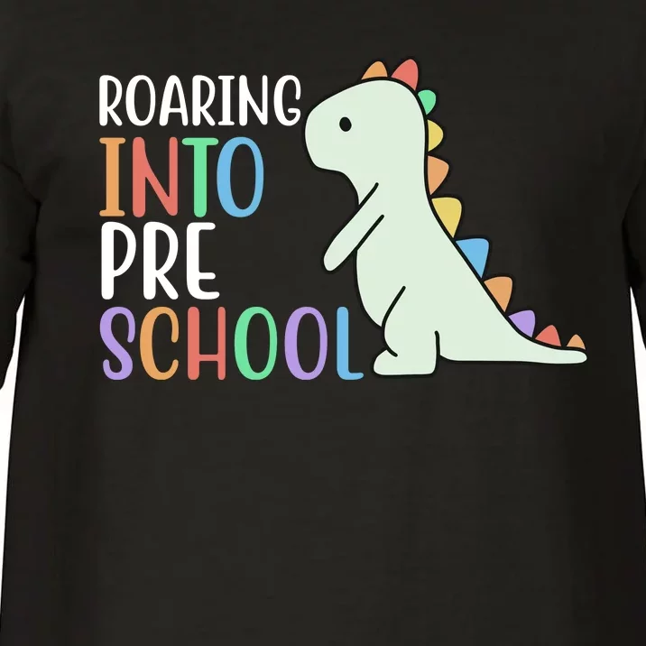 Roaring Into Pre School Cute Dinosaur Comfort Colors T-Shirt