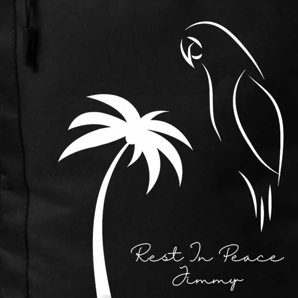 Rest In Peace Parrot Palm Tree Music Lovers Remembrance Daily Commute Backpack