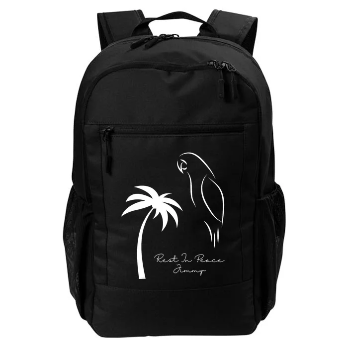 Rest In Peace Parrot Palm Tree Music Lovers Remembrance Daily Commute Backpack