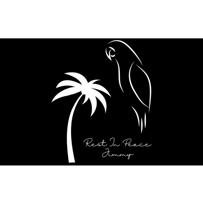 Rest In Peace Parrot Palm Tree Music Lovers Remembrance Bumper Sticker