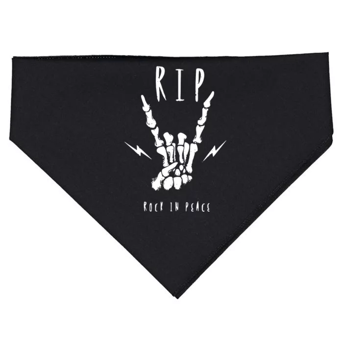 Rock In Peace USA-Made Doggie Bandana