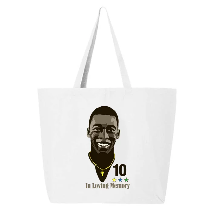 Rest In Peace Pele Brazil Football Soccer RIP Pele 25L Jumbo Tote