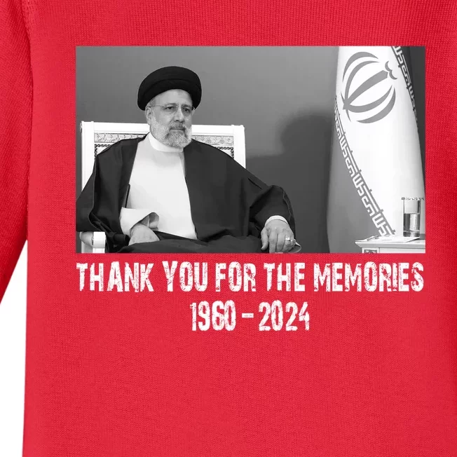 Rip Iran’S President Ebrahim Raisi A Signature Gift For Iran Supporters Baby Long Sleeve Bodysuit