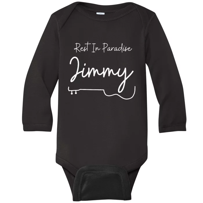 Rest In Paradise Jimmy Music Legend Baby Long Sleeve Bodysuit