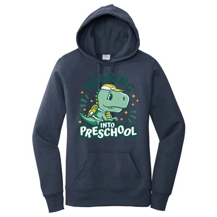 Roaring Into Preschool Dinosaur Women's Pullover Hoodie