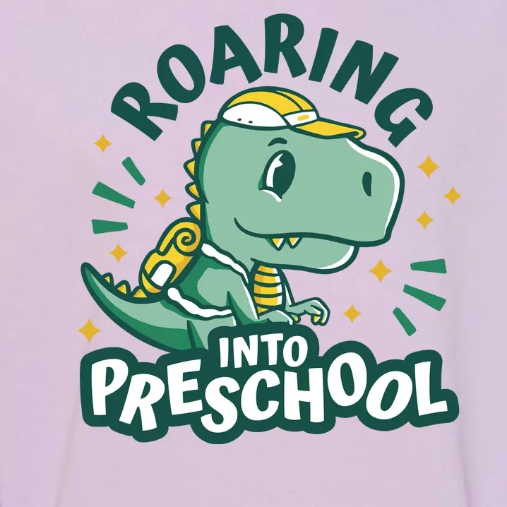 Roaring Into Preschool Dinosaur Garment-Dyed Sweatshirt