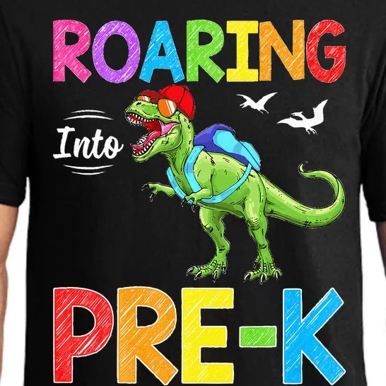 Roaring Into Pre K Dinosaur Students Back To School Pajama Set