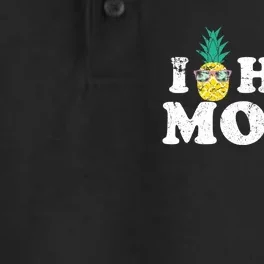 Retro I Pineapple Hot Moms Upside Down I Heart Funny Swinger Dry Zone Grid Performance Polo