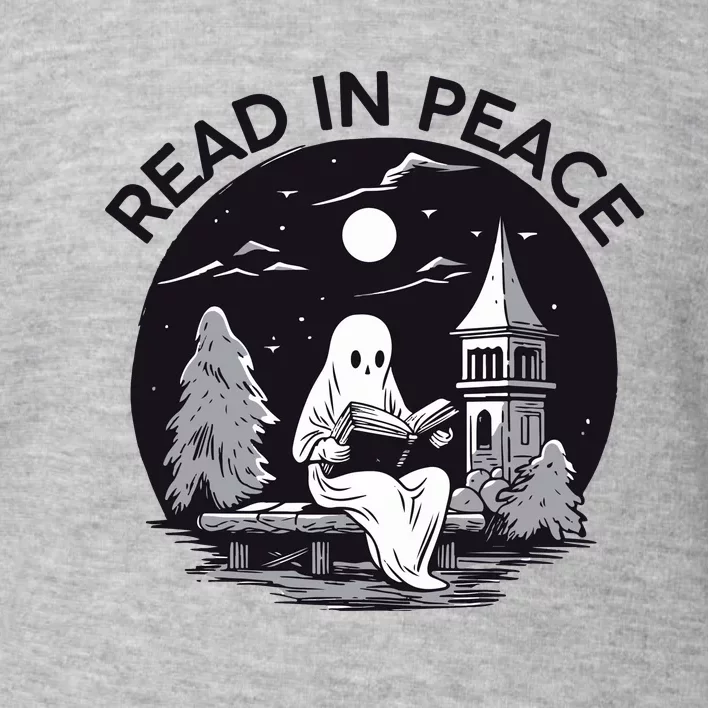 Read In Peace Halloween Booklover  Halloween Librarian Toddler Sweatshirt