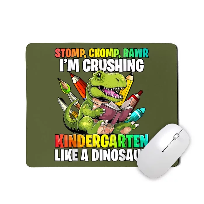 Roaring Into Preschool Dinosaur First School Day School Dino Mousepad