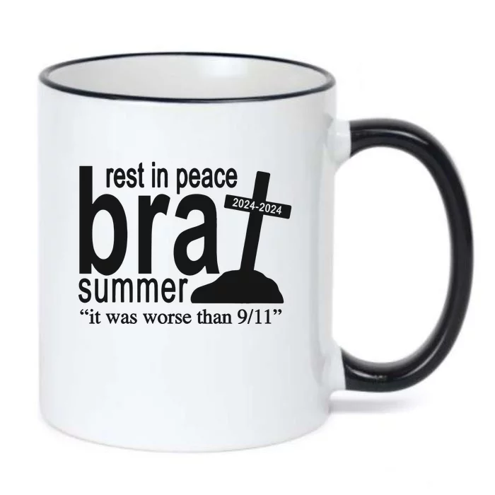 Rest In Peace Brat Summer Black Color Changing Mug