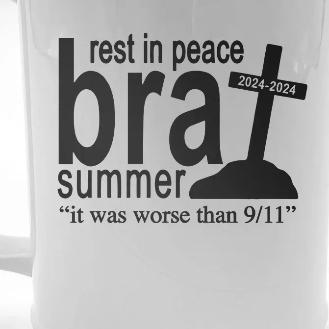 Rest In Peace Brat Summer Front & Back Beer Stein