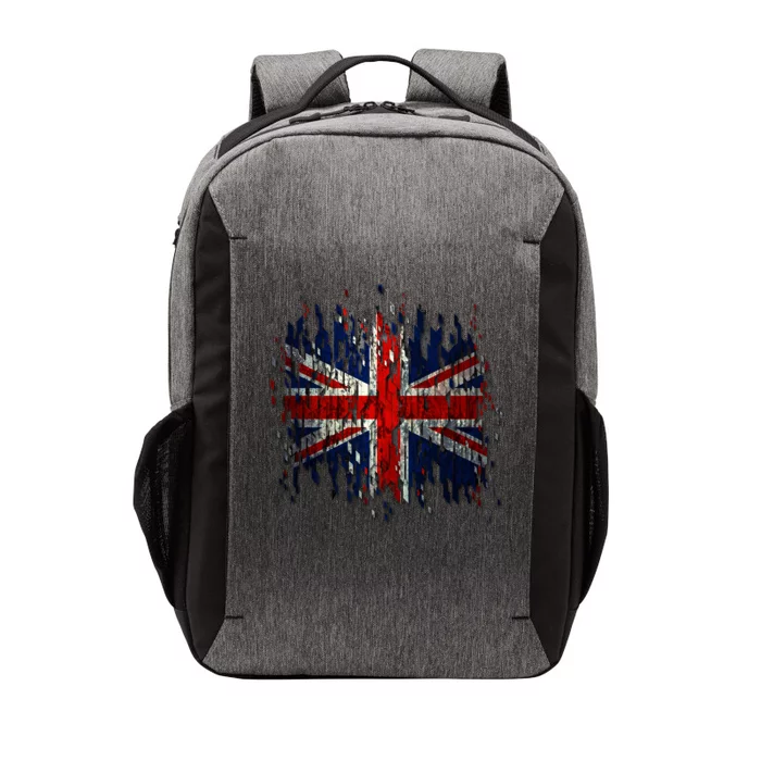 Ripped UK Great Britain Union Jack Torn Flag Vector Backpack