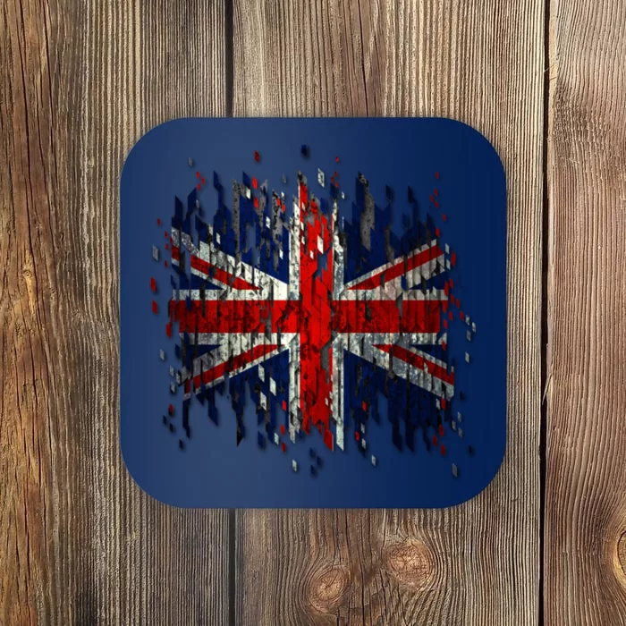 Ripped UK Great Britain Union Jack Torn Flag Coaster