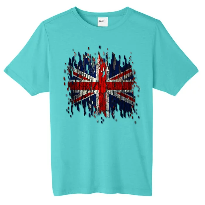 Ripped UK Great Britain Union Jack Torn Flag ChromaSoft Performance T-Shirt