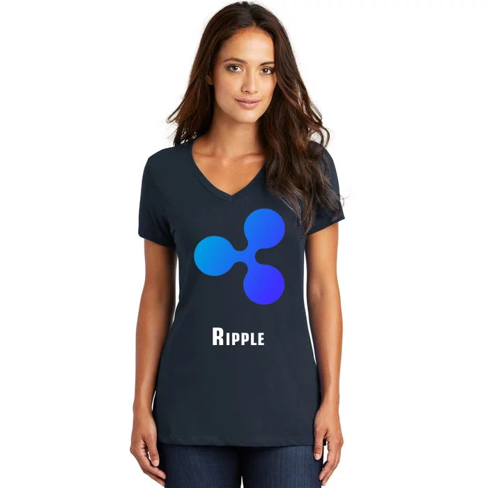 Ripple Classic Women's V-Neck T-Shirt