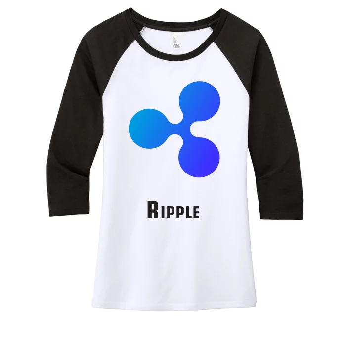 Ripple Classic Women's Tri-Blend 3/4-Sleeve Raglan Shirt