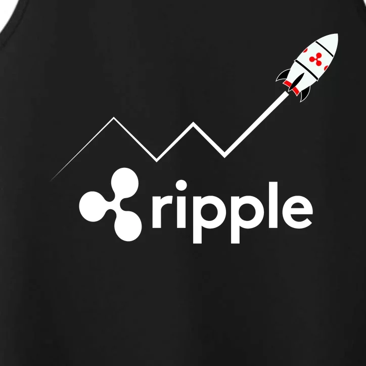 Ripple XRP To the Moon Crypto Rocket Chart Performance Tank