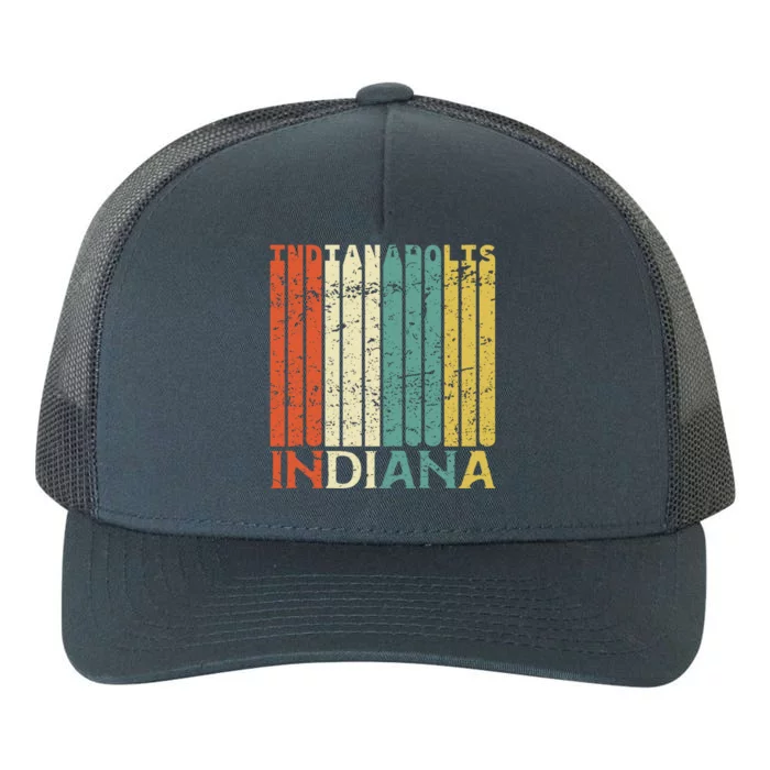 Retro Indianapolis Residents State Indiana Gift Yupoong Adult 5-Panel Trucker Hat