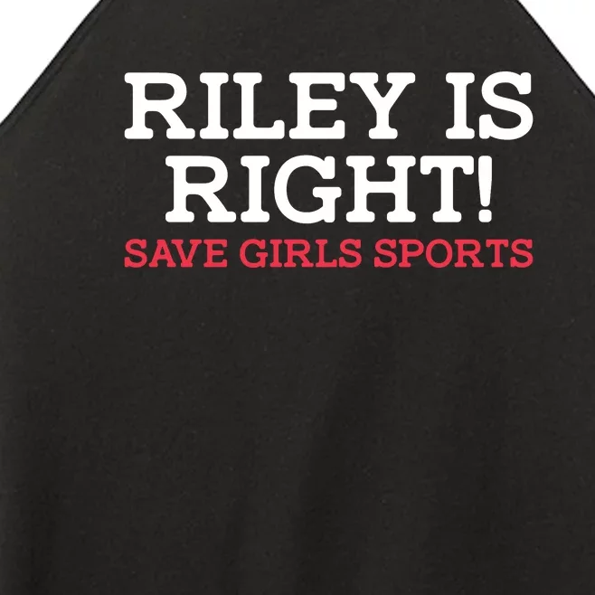 Riley Is Right | I Stand With Riley Gaines Women’s Perfect Tri Rocker Tank