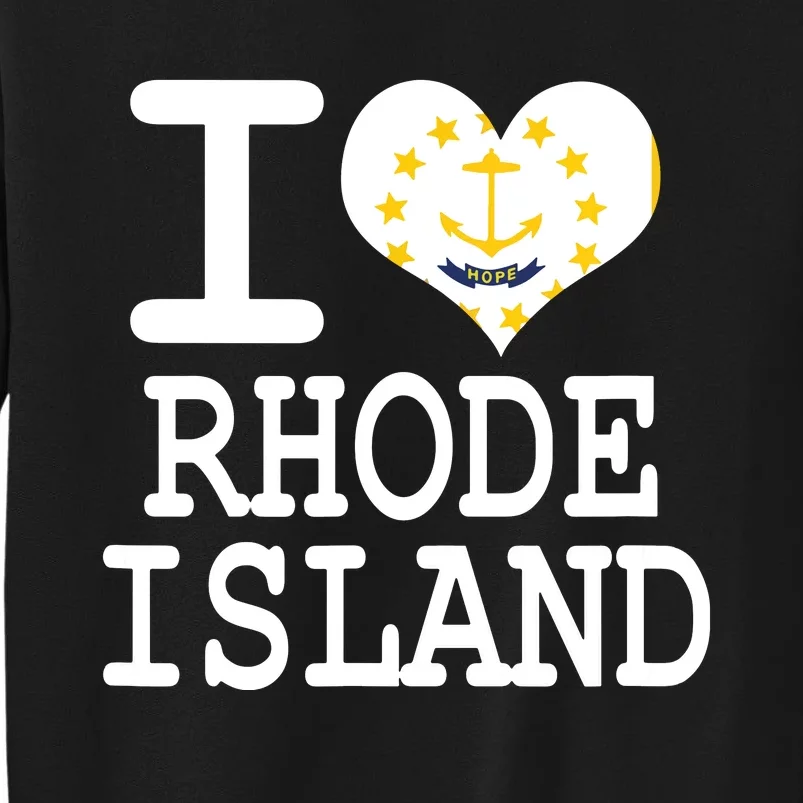 Rhode Island Rhode Island Flag Map Usa Sweatshirt