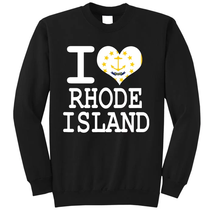 Rhode Island Rhode Island Flag Map Usa Sweatshirt