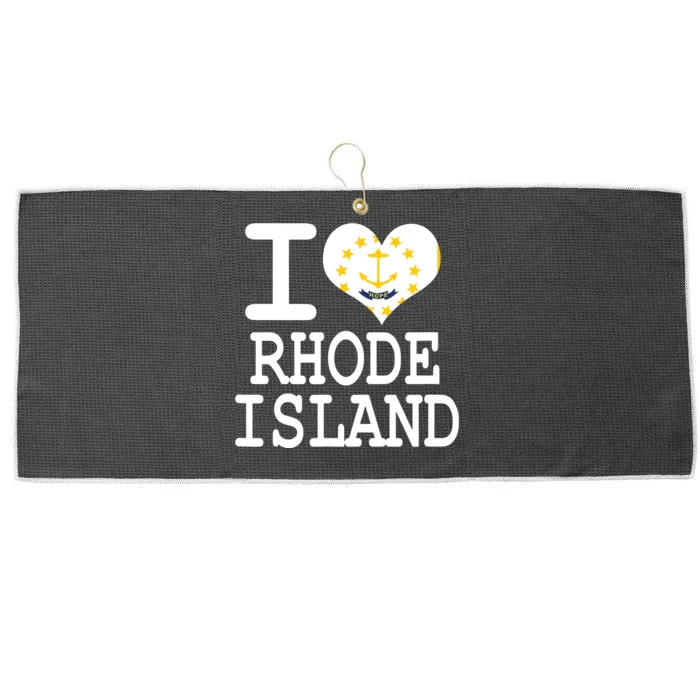 Rhode Island Rhode Island Flag Map Usa Large Microfiber Waffle Golf Towel