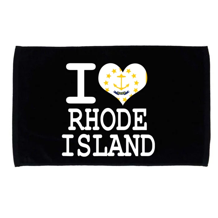 Rhode Island Rhode Island Flag Map Usa Microfiber Hand Towel