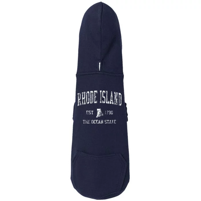 Rhode Island Ri Vintage Sports Design Doggie 3-End Fleece Hoodie