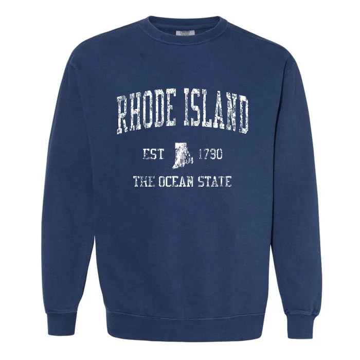 Rhode Island Ri Vintage Sports Design Garment-Dyed Sweatshirt