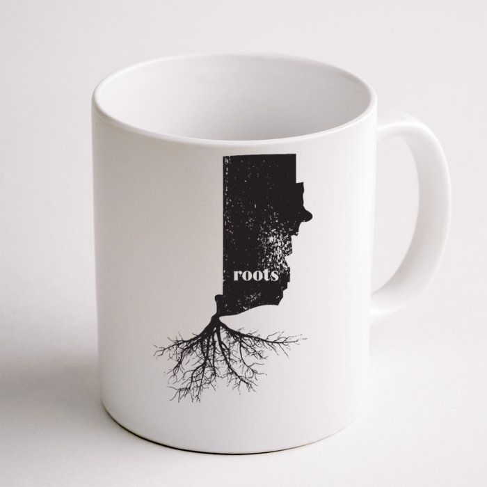 Rhode Island Roots State Map Home Love Pride Gift Front & Back Coffee Mug