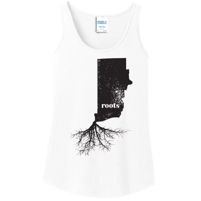 Rhode Island Roots State Map Home Love Pride Gift Ladies Essential Tank