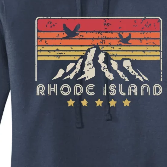 Rhode Island Retro Style Ri Usa Women's Pullover Hoodie