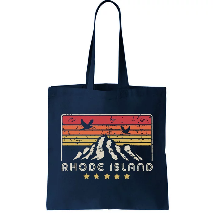 Rhode Island Retro Style Ri Usa Tote Bag