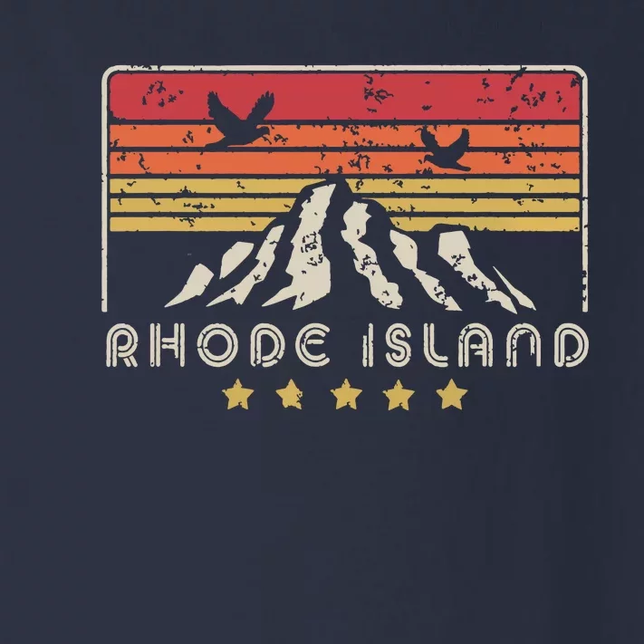 Rhode Island Retro Style Ri Usa Toddler Long Sleeve Shirt