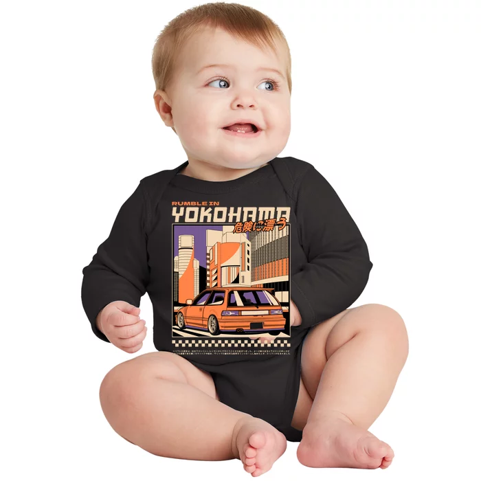 Rumble In Baby Long Sleeve Bodysuit