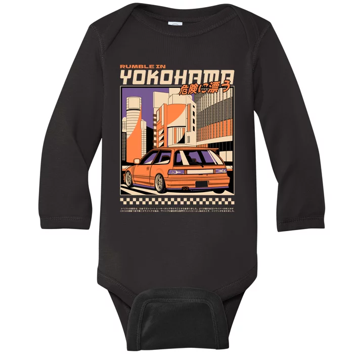 Rumble In Baby Long Sleeve Bodysuit