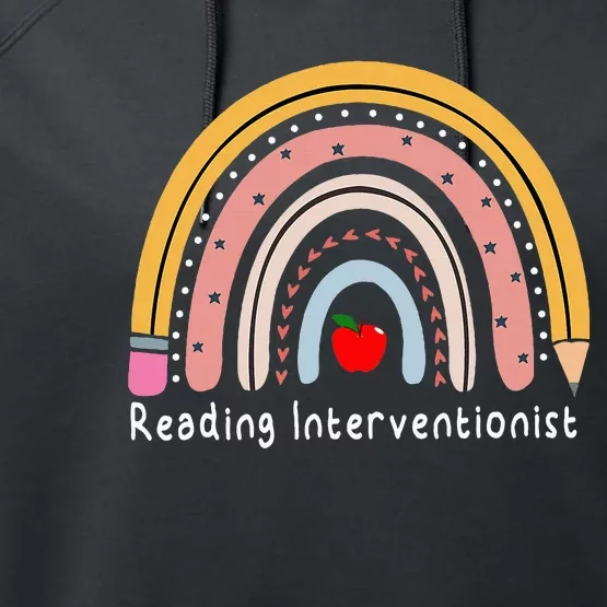 Reading Interventionist Reading Specialist Performance Fleece Hoodie