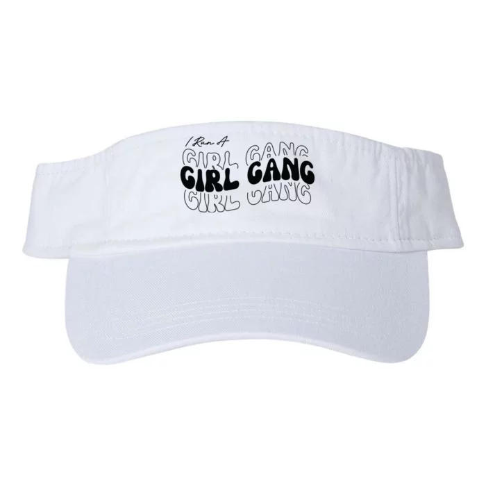 Retro I Run A Girl Gang Valucap Bio-Washed Visor