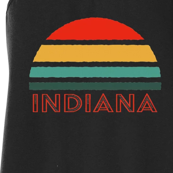 Retro Indiana Women's Racerback Tank