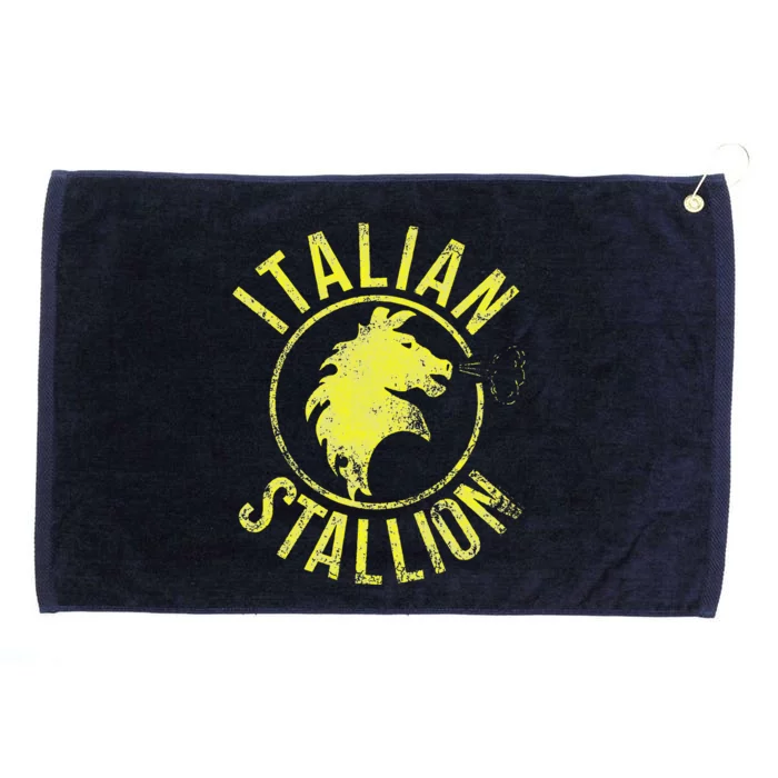 Rocky Italian Stallion Horse Grommeted Golf Towel