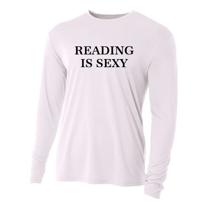 Reading Is Sexy Funny Quote Cooling Performance Long Sleeve Crew