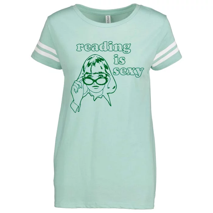 Reading Is Sexy Trending Tee Enza Ladies Jersey Football T-Shirt