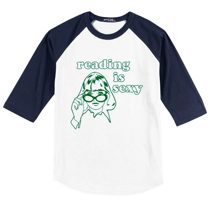 Reading Is Sexy Trending Tee Baseball Sleeve Shirt