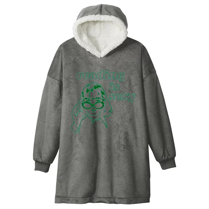 Reading Is Sexy Trending Tee Hooded Wearable Blanket