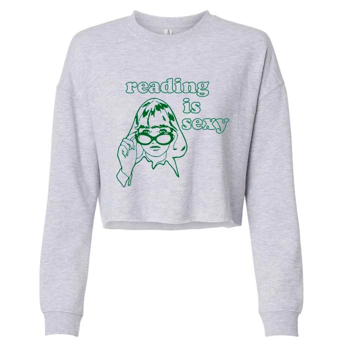 Reading Is Sexy Trending Tee Cropped Pullover Crew