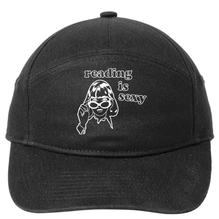 Reading Is Sexy Gift For Bookworms 7-Panel Snapback Hat